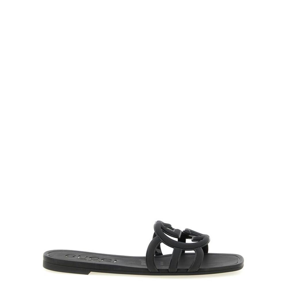 Gucci Women 'Incrocio Gg' Sandals - 'Gucci Lido' Line